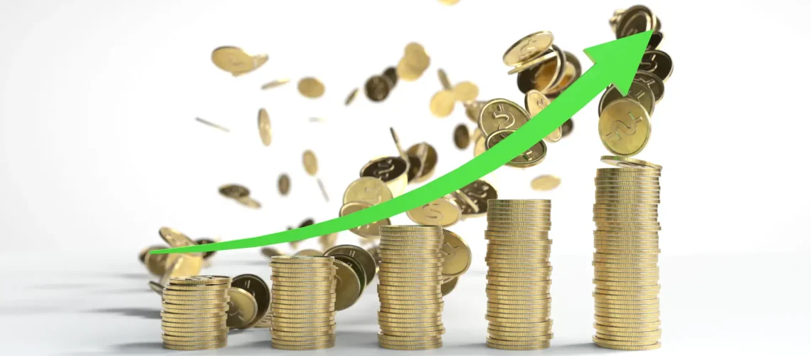 green-arrow-is-going-up-stacks-coins-arranged-bar-graph green-arrow-is-going-up-stacks-coins-arranged-bar-graph